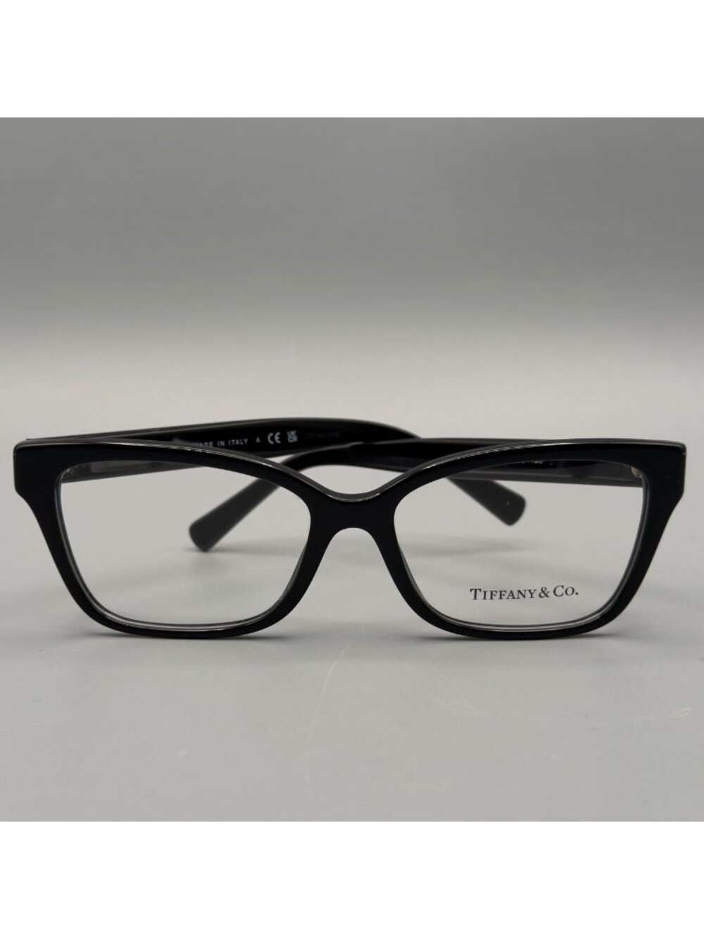 Tiffany & Co. TF2249 8001 Eyeglasses Frame Black Gold Cat Eye Full Rim 52-16-140